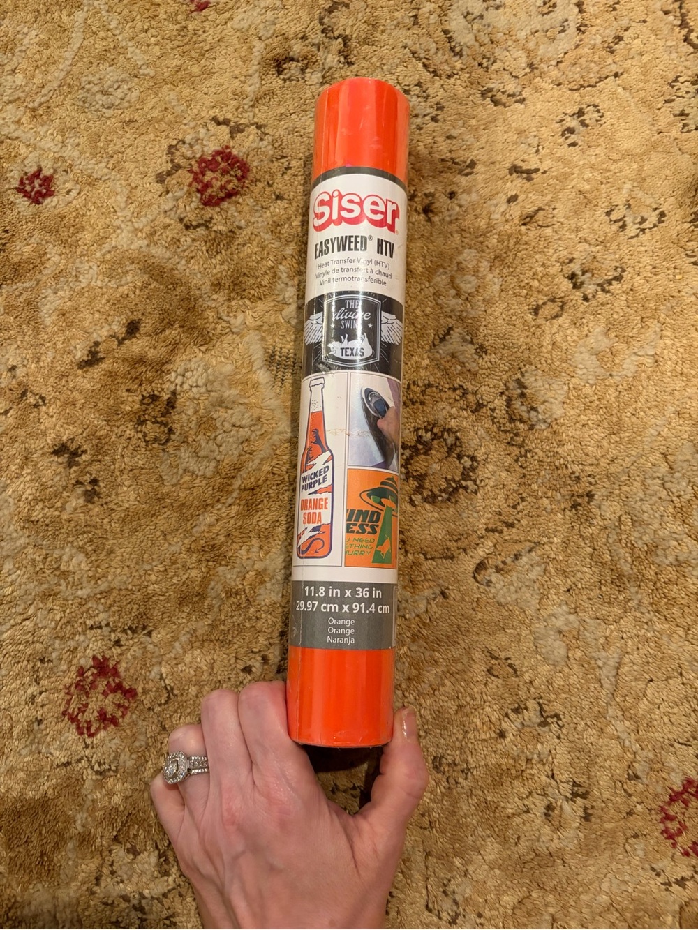Siser Easyweed HTV heat transfer vinyl - orange - NWT fall autumn pumpkin season